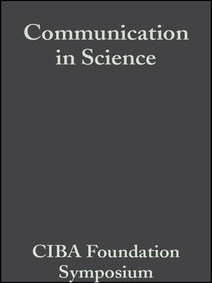 cover image of Communication in Science